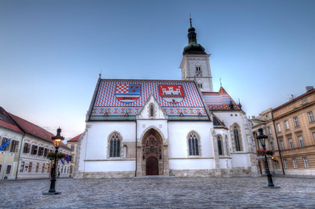 Church of St. Mark in St. Mark's square, Zagreb, Croatia