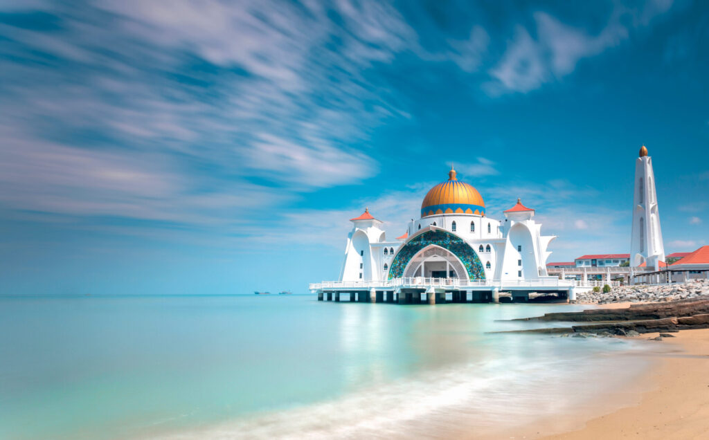 Malacca Straits Mosque, Malaysia