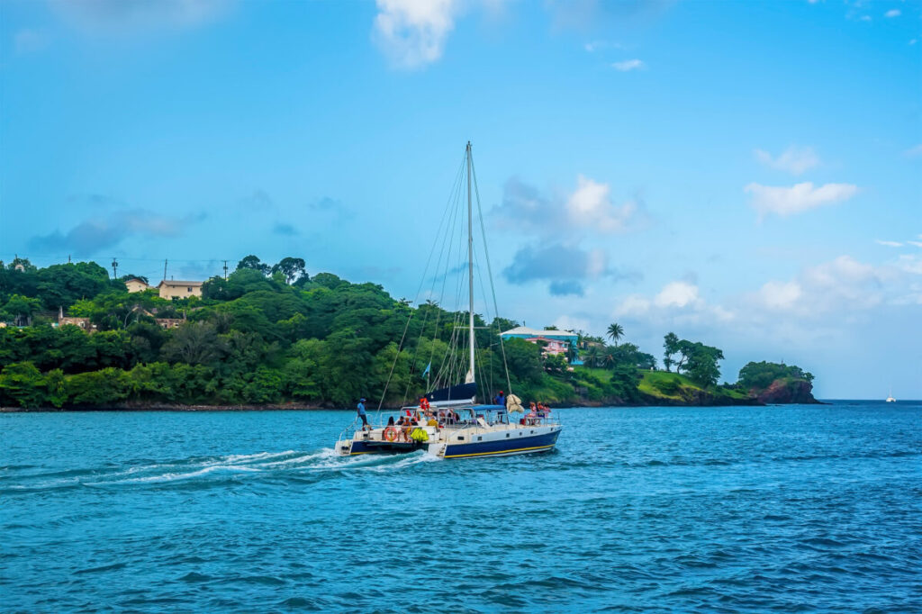 Sailing from Castries, St Lucia