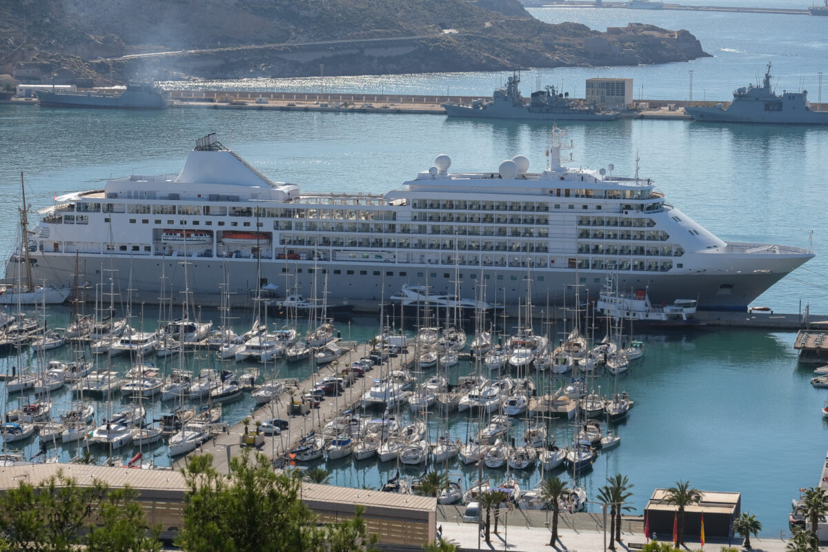 Luxury Silversea Silver cruiseship